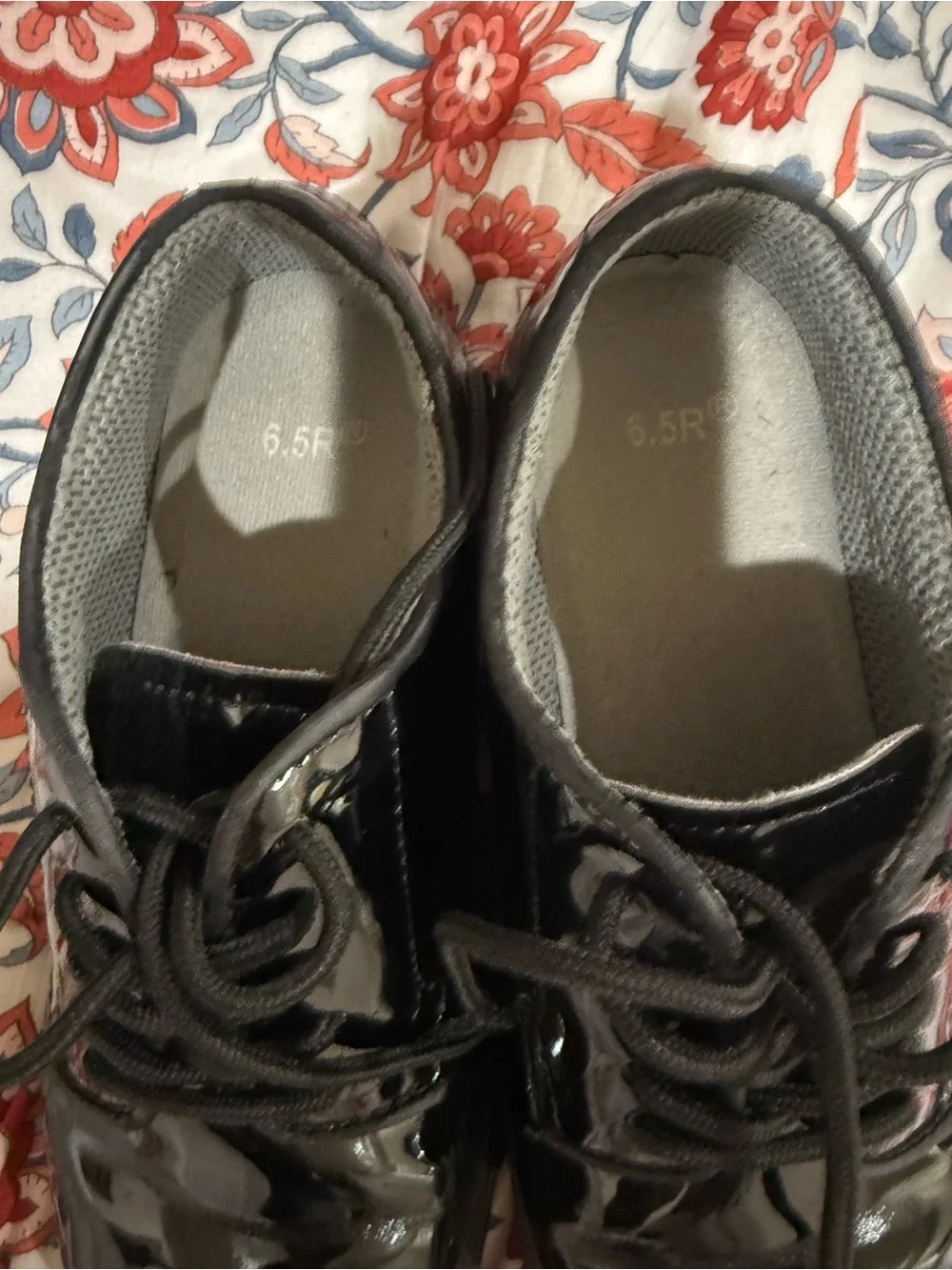 Rothco Black Patent Leather Lace-Up Dress Shoes